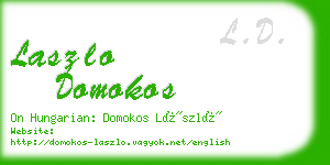 laszlo domokos business card